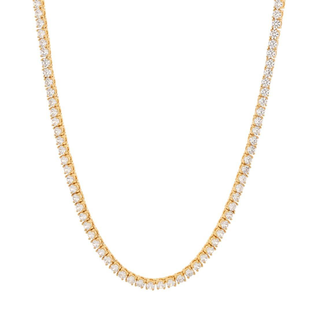 King Ice 4mm Tennis Chain - Gold - GOLD